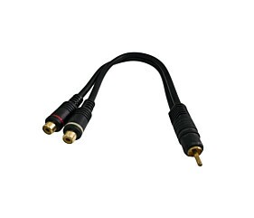 Cabo Adaptador Rca Macho x Rca Fêmea