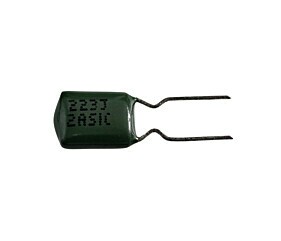 Capacitor Poliéster 22K x 100V = 223J 2Asic Verde