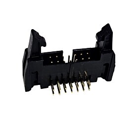 Conector Header 14 Pinos Macho 90º Com Trava