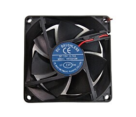 Cooler 80x80x25MM 12V 0.14A 2 Fios M802012M DC Brushless Usado