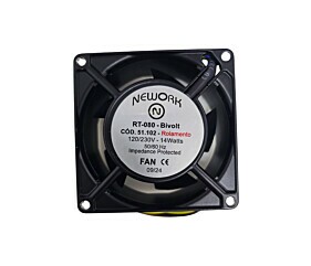 Cooler 80x80x38MM Bivolt 14W 3000RPM Com Rolamento 3 Fios RT-080 51.102