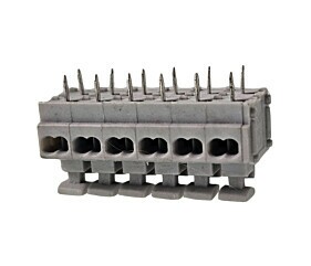 Borne DG235 10A 250V Awg 20-14 12 Vias Macho Cinza Degson