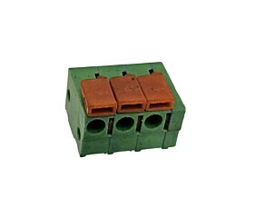 Conector Borne Para PCI 6 Pinos Verde/Laranja