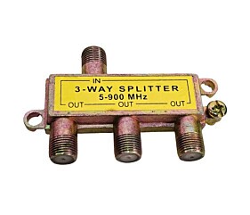 Conector Divisor de Sinal Para Antena 3-Way Splitter 5-900Mhz