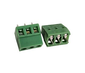 Borne WD-128 10A 300V 2.5º Awg 14-22 3 Pinos Verde Wanxinli