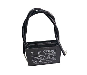 Capacitor de Ventilador 5uF x 250Vac Fio CBB61 TK