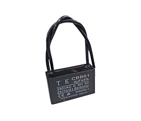 Capacitor de Ventilador 4uF x 250Vac Fio CBB61 TK