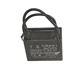 Capacitor de Ventilador 9uF x 250Vac Fio CBB61 TK