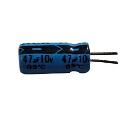 Capacitor Eletrolítico 47uF x 10V RD 85° Nck