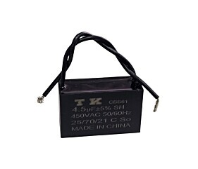 Capacitor de Ventilador 4.5uF x 450Vac Fio CBB61 TK