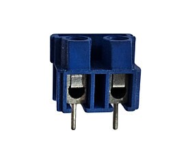 Conector Borne KRE 2 Vias 180º Azul