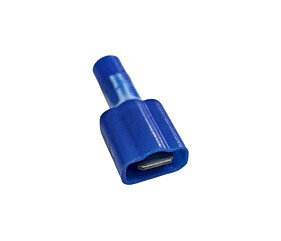 Conector Lingueta Faston Macho Isolado Azul 