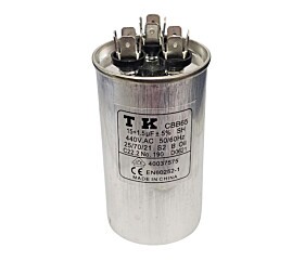 Capacitor Para Ar Condicionado 15+1,5uF x 440V 50/60Hz CBB65 TK