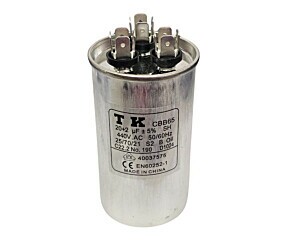 Capacitor Para Ar Condicionado 20+2uF x 440V 50/60Hz CBB65 TK