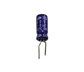 Capacitor Eletrolítico 10uF x 50V RD 85° Sg