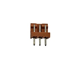 Conector 3 Vias Macho 180° Marron