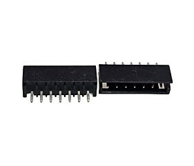 Conector 7 Vias Macho 180° Preto