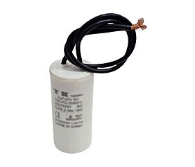 Capacitor Polipropileno 3uF x 400Vac 50/60Hz Plástico Fio CBB60 Tk