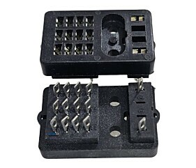 Soquete Para Rele 14 Pinos Preto