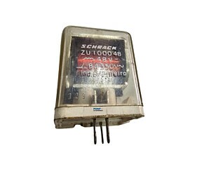 Rele ZU100048 48V 8A 350V 5 Terminais Schrack