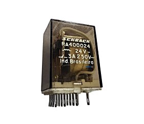 Rele RA400024 24V 3A 250V 14 Terminais Schrack