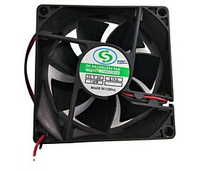 Cooler 80X80X25MM 12VDC 0.14A 1.68W DF0802512SEM 2 Fios Dc Brushless Fan Usado
