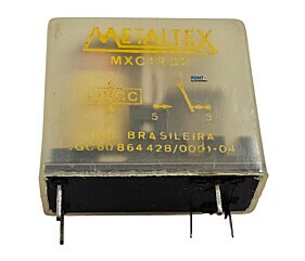 Rele MXC1RC2 12VCC 5 Terminais Metaltex