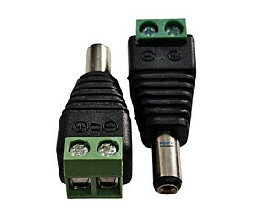 Conector Adaptador Borne x Plug P4 Macho 2,1 X 5,5 x 14MM