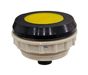 Botão de Comando Redondo Amarelo