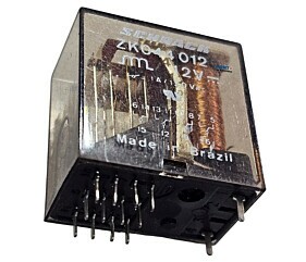 Rele ZK044012 1A 12V 120Vac 14 Terminais Schrack