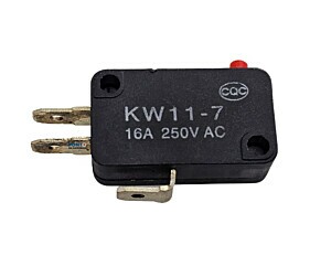 Chave Micro Switch KW11-7 3 Terminais Sem Haste 27MM 16A 250V Preta Cqc
