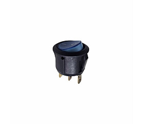 Chave Gangorra KCD1-2 6A 250V 10A 125V Azul 3 Terminais Cqc 1