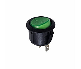 Chave Gangorra KCD1-2 6A 250V 10A 125V Verde 3 Terminais Cqc 1