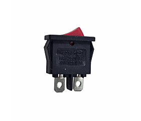 Chave de Acionamento KCD1 2 Terminais 6A 250V 10A 125V Vermelha Cqc 1