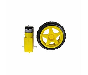 Kit Motor DC 3,6V Roda 68Mm 1