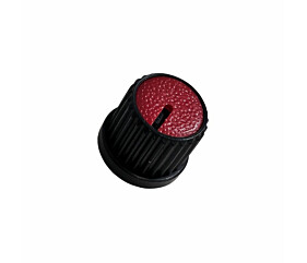 Knob Estriado Sem Parafuso Vermelho 1