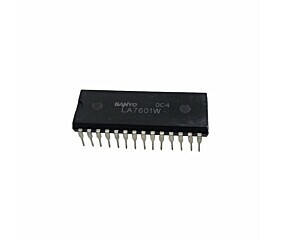 Circuito Integrado LA7601W Sanyo original para processamento de vídeo, crominância e sincronismo em televisores coloridos CRT, ideal para manutenção e reposição eletrônica