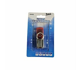 Leitor Gravador 2.0 Cartão Memória Pro Duo Sd M2 Micro Sd 64Gb Vermelho 1