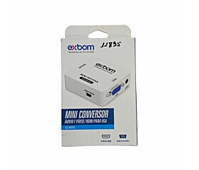Mini Conversor Áudio e Vídeo/Hdmi Para Vga CC-HV1K Exbom 1