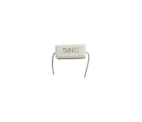 Resistor 0R47 5W 5% = 5WR47J Porcelana 1