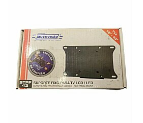 Suporte Fixo de Parede Para Tv Lcd STPF43 Preto 19"-40'' Multivisão 1