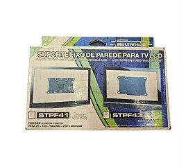 Suporte Fixo de Parede Para Tv Lcd STPF43 Preto 19"-32'' Multivisão 1