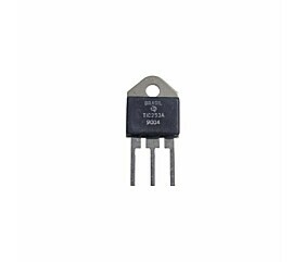 TRIAC TIC253A original da Texas Instruments encapsulamento TO-220, componente eletrônico de 20A e 100V utilizado em controle de potência AC, dimmers, motores elétricos, aquecedores, automação industrial e manutenção de equipamentos eletrônicos.