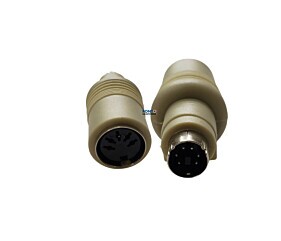 Adaptador Dim 5 Pinos Fêmea x Mini Dim 6 Pinos Macho