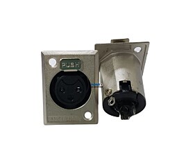 Conector XLR Fêmea 3 Pinos AC3FDZ Amphenol