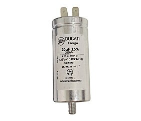 20uF x 250V 50/60Hz Alumínio Com Parafuso Ducati 416.27.5664.B