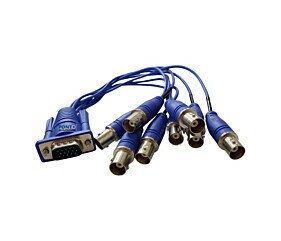 Cabo VGA Macho Para BNC Fêmea 8 Conectores