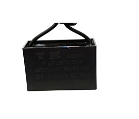Capacitor Polipropileno 4uF x 450Vac 50/60Hz Fio CBB-61 TK