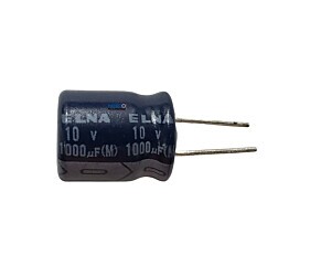 Capacitor Eletrolítico 1000uF x 10V RD 85º Elna