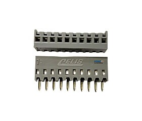 Conector 10 Vias Fêmea 180º Cinza Celis